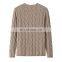 New Fashion Casual Cardigan Single Breasted V-Neck Cable Knitted Cashmere Solid Pattern with Pearl Button Autumn Season Sweater