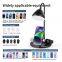 Foldable Bedside Night Lamp Wireless Charger 4 In 1 Table Lamp Led Desk Light For Iphone