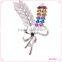 Alloy Bulk Leaves Bouquet Rhinestone Wedding Brooch Wholesale