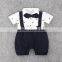 Wholesale Children's Boutique Clothing Summer Baby Boy Cloth Set Fake Strap Boy Casual Cotton Wearing 2016 Kids Clothing