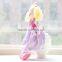 Fabric Rag Doll in Purple Skirt/ Plush Rag Doll 18" Tall Holding Magic Wand