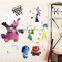 Cartoon Inside Out Wall Stickers for Kids Rooms Wall Decals Anger Fear Sadness Joy Disgust Bingbong Art Poster Decoration