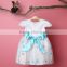 China Wholesale Custom Made Cap Sleeve Baby Girl Party Dress Designs Children Frocks for Kids Wear