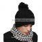 Wholesale Fashion Custom Acrylic and Wool Winter Knitted Beanie Hat