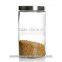 Best selling products glass jar with stainless steel lid , glass canister
