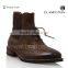 Coffee color leather boot, cool men boot, ankle chelsea boot for men