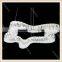 hot 2015 chrome shiny crystal unique design modern led pendant light