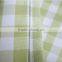 T/C yarn dyed check fabric Plain green grid cloth plain table cloth