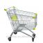 2015 Hot sale, upscale European Type Shopping Trolley/cart PVC/PU/TPR material wheels with coins lock