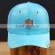 goatskin 6 panel baseball cap with mesh