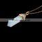 Gorgeous 1pcs White Opal Gold Plated Fashion Jewelry Necklace Pendant (Chain is not Included)