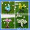 Hogift hot selling fashion flower hairpins handmade plants resin hair clips MHo-14