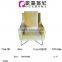 S491 Middle East Style Yellow Velvet Fabric Living Room Chair
