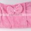 Bowknot bath towel with pocket soft comfortable super absorbent bath skirt