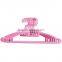 Cheap Pink Plastic Clothes Hanger for Dress and Shirt