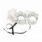 Good quality fashion diy white party mask