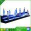 Wine Holder Wholesale Price Clear Blue Acrylic Wine Rack Display For Supermarket Hot Bending Plexiglass Wine Display Rack