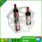 Wine Holder Wholesale Price Clear Acrylic Wine Rack Display For Supermarket Hot Bending Plexiglass Wine Display Rack