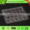 Clamshell clear transparent plastic quail egg packaging tray