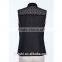2016 Factory free sample supply black color sleeveless lady blouse fashion chiffon women top wholesale
