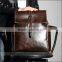 Vintage Mens Genuine Leather Backpack Satchel Hiking Bag