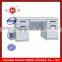 Modern Cold Rolling Steel Teachers Office Desk With Double Drawer Cabinets