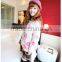 2015 new product lip shape pullover long knitting sweater for lady