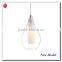 2014 newest single clear white chandelier pear shaped drop with frosted inner glass MD9005-1-CL