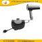 Waterproof extension cord reel for hair dryer