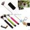 2015 hotsell Wireless Selfie Stick Built-in bluetooth shutter button selfie monopod