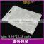 Apparel transparent plastic bag/underwear zipper pouch/white clear bag