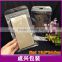 clear plastic bag with hang hole/plastic zipper cosmetic bags/double side transparent plastic bag with pockets