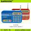 Top sale D-65E TF card USB MP3 audio player FM radio portable mini speaker