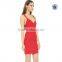 Sleeveless figure-hugging sheath dress new fashion women short sexy hot red dresses