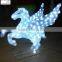 Running horse decoration light smart christmas horse light with high quality led solar horse light