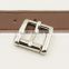 small square metal zinc alloy pin buckle for decorated belt