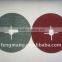 4"round hole aluminium oxide abrasive fiber disc