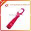 blue aluminum LED flashlight with aluminum carabiner hook and compass