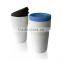 Eco- Friendly Ceramic Coffee Cup With Custom BPA Free Silicone Lid