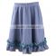 Kaiyo wholesale skirts girls boutique print cotton ruffle dress ,baby skirt top,12 year girl without dot dress