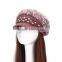 Chunky fashion knitted beret for women winter