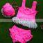Sexy lace transparent cute swimwear unlined for kids