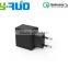 EU Qualcomm certified quick charge QC 3.0 /2.0 wall Charger Passed UL, ETL, FCC, CE