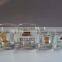 Round Inside Square Outside Shape Different Size Available Square Clear Glass Candle Jar