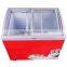 small 182L 282L supermarket commercial ice cream chest showcase freezer display freezer