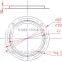 66mm 45 degree Optical instrument led glass lens for LED High Bay Light KC66-1