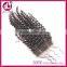 Kinky curl lace closure 100% indian virgin hair Unprocessed human virgin hair top Closure