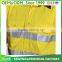 Wholesale high quality long sleeve yellow 3M reflective coat workwear shirt