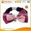 Adjustable Fancy Feline Cat Bow Collar With Bell,Dark Purple Bow, Made of Color Butyl Cloth, Neck size 17~24cm