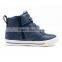 Bulk Wholesale PU Material Boys High Neck Casual Shoes with Zipper